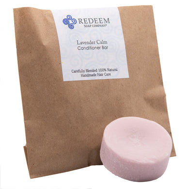 Redeem Soap Company - Lavender Calm Conditioner Bar - Made in the USA, 1oz Conditioner Bar, Zero Waste
