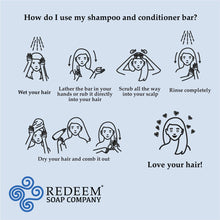 Load image into Gallery viewer, Rice Water Protein Shampoo Conditioner Bar Zero Waste USA Made Solid Hair Care TSA Approved SLS Free