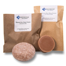 Load image into Gallery viewer, Rice Water Protein Shampoo Conditioner Bar Zero Waste USA Made Solid Hair Care TSA Approved SLS Free