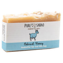 Load image into Gallery viewer, Pure Sabao - Oatmeal Honey Soap Raw Goat Milk Soap