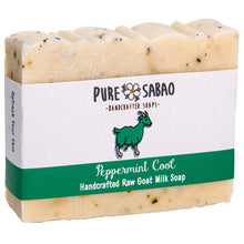 Load image into Gallery viewer, Pure Sabao - Peppermint Cool – Goat Milk Soap – Natural Soap made in the USA